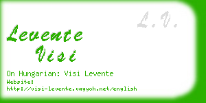 levente visi business card